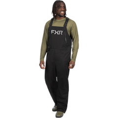 [Color:::Black / Grey] FXR Men's Adventure Lite Tri-Laminate Bib Pant