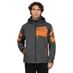 [Color:::Asphalt / Jaffa Orange] FXR Men's Ascend Softshell Jacket