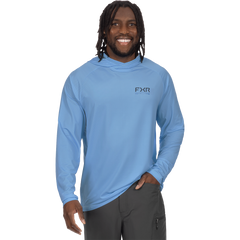[Color:::Alaska Blue / Deep Cobalt] FXR Men's Attack Air UPF Pullover Hoodie