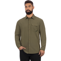 [Color:::Moss / Army] FXR Mens Breeze Performance UPF Long Sleeve Shirt