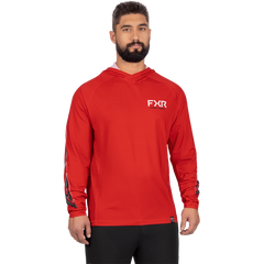 [Color::Red / Black ] FXR Men's Derby Air UPF Pullover Hoodie