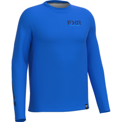 [Color:::Cobalt / Deep Cobalt] FXR Mens Derby Air UPF Long Sleeve Shirt