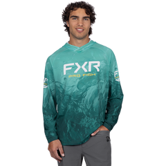 [Color:::Florida Key / Yellow] FXR Men's Derby Undertow Air UPF Pullover Hoodie