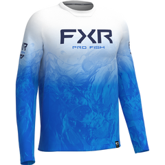 [Color:::Cobalt / White] FXR Mens Derby Undertow Air UPF Longsleeve