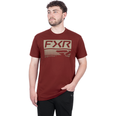 [Color:::Oxblood / Stone] FXR Men's Elevate Premium T-Shirt