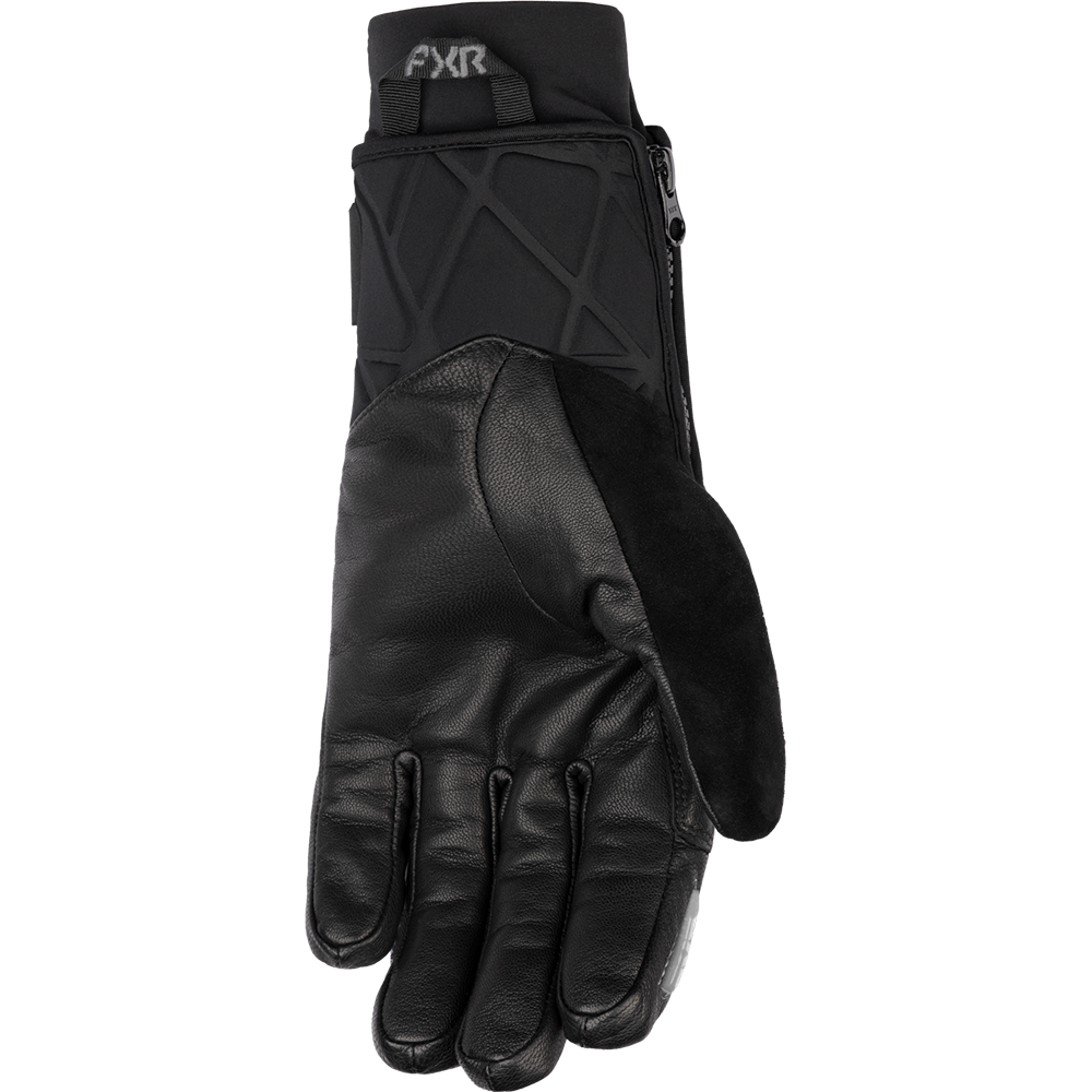 FXR Helium Leather Short Cuff Glove Black