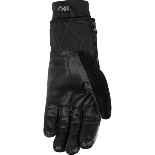 FXR Helium Leather Short Cuff Glove Black