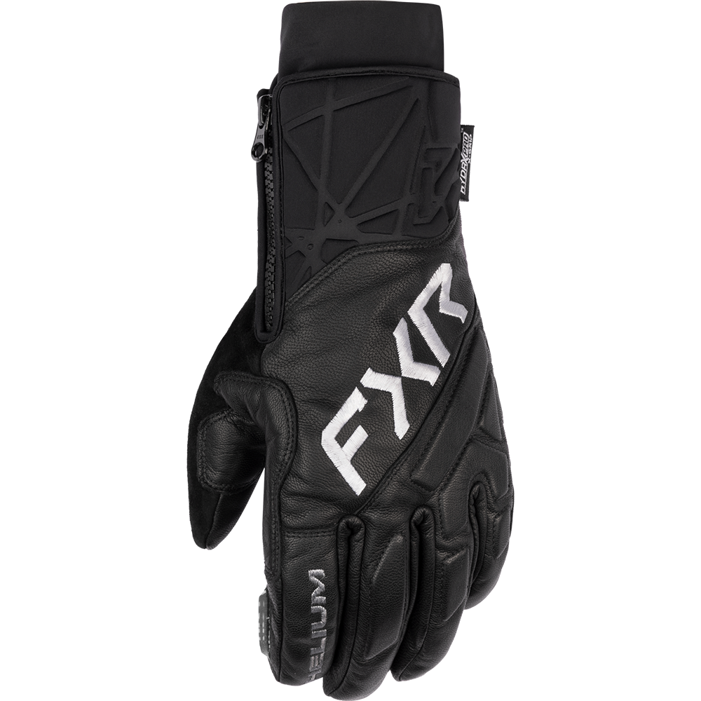 FXR Helium Leather Short Cuff Glove Black