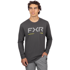 [Color:::Asphalt / HiVis] FXR Men's Hydrogen Premium Longsleeve