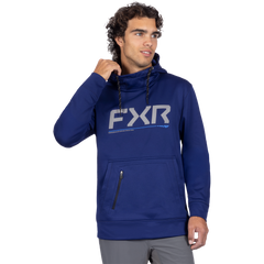 [Color:::Deep Cobalt / Grey] FXR Men's Hydrogen Tech Pullover Hoodie