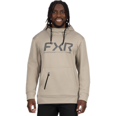 [Color:::Stone / Char] FXR Men's Hydrogen Tech Pullover Hoodie