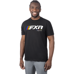 [Color:::Black / White] FXR Men's Moto Premium T-Shirt