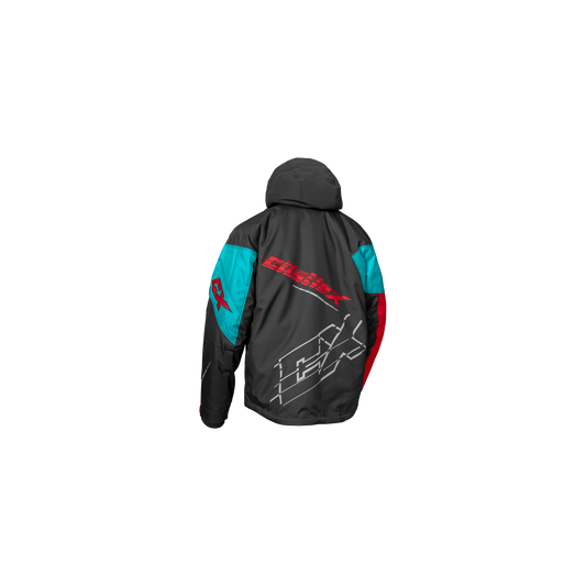 Castle X Code Jacket Charcoal-Turquoise-Red