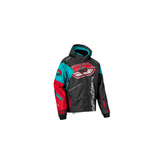 Castle X Code Jacket Charcoal-Turquoise-Red