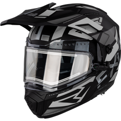 [Color:::Black / Titanium] FXR Maverick X Dual Sport Modular Helmet w/ Electric Shield