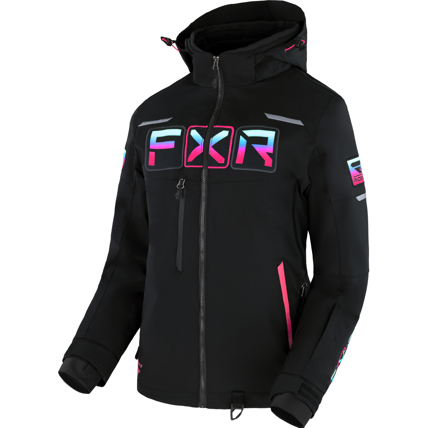 [Color:::Black / Sky-E. Pink Fade] FXR Women's Maverick Jacket
