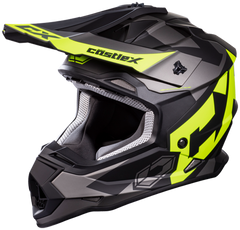[Color:::Matte Hi Vis] Castle X Youth Mode MX Flow Snowcross Helmet