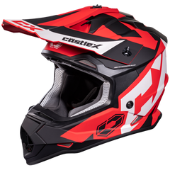 [Color:::Matte Red] Castle X Youth Mode MX Flow Snowcross Helmet
