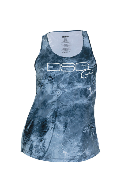 DSG Women's Razor Back UPF Tank - Mossy Oak® Wakeform High Seas