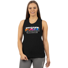 [Color:::Black - Anodized] FXR Women's MOTO Premium Muscle Tank