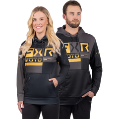 [Color:::Black / Grey] FXR Unisex Moto Tech Pullover Hoodie