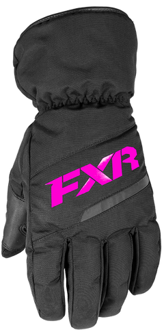 [Color:::Black / Fuchsia] FXR Child Octane Glove