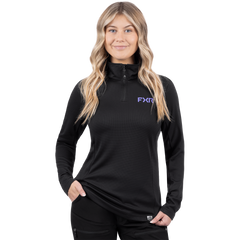 [Color:::Black / Amethyst] FXR Women's Pilot UPF ¼ Zip Longsleeve