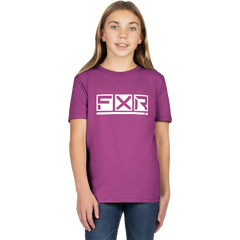 [Color:::Lt. Wine / White] FXR Youth Podium Premium T-Shirt