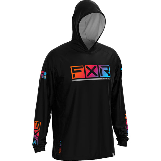 FXR Podium UPF Hoodie Black Oil