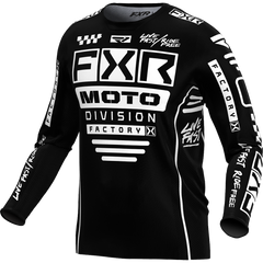 FXR Youth Podium MX Jersey Black / White