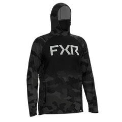 [Color:::Black Camo] FXR Men's Pro Camo Air UPF Pullover Hoodie