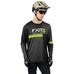 [Color:::Black / HiVis] FXR ProFlex UPF Longsleeve Jersey