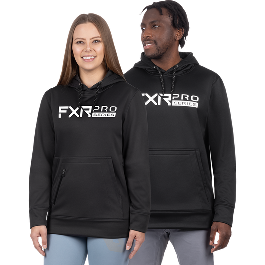 FXR Unisex Pro Tech Pullover Hoodie Black / White