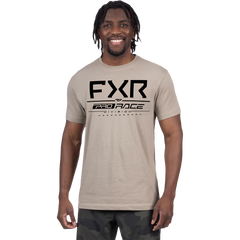 [Color:::Stone / Black] FXR Men's Race Div Premium T-Shirt