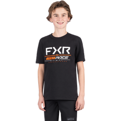 [Color:::Black / Orange] FXR Youth Race Div Premium T-Shirt