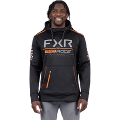[Color:::Black / Orange] FXR Men's Race Division Tech Pullover Hoodie