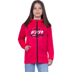 [Color:::Razz] FXR Youth Race Division Tech Zip Hoodie