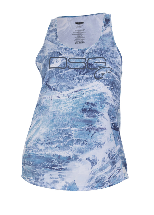 DSG Women's Razor Back UPF Tank - Realtree® Aspect Sky