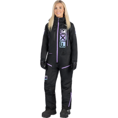 [Color:::Black / Sky-Lilac-White Fade] FXR Women's Recruit Lite Monosuit