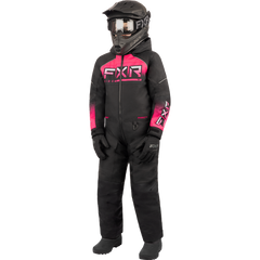 [Color:::Black / Fuchsia Fade] FXR Youth Recruit Monosuit