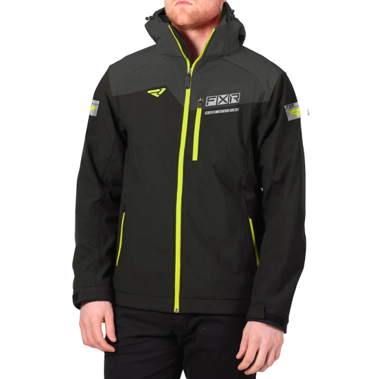 FXR Renegade Softshell Jacket Black-Hi Vis
