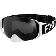 FXR Ride-X Spherical Goggle Black / White (Smoke Lens)