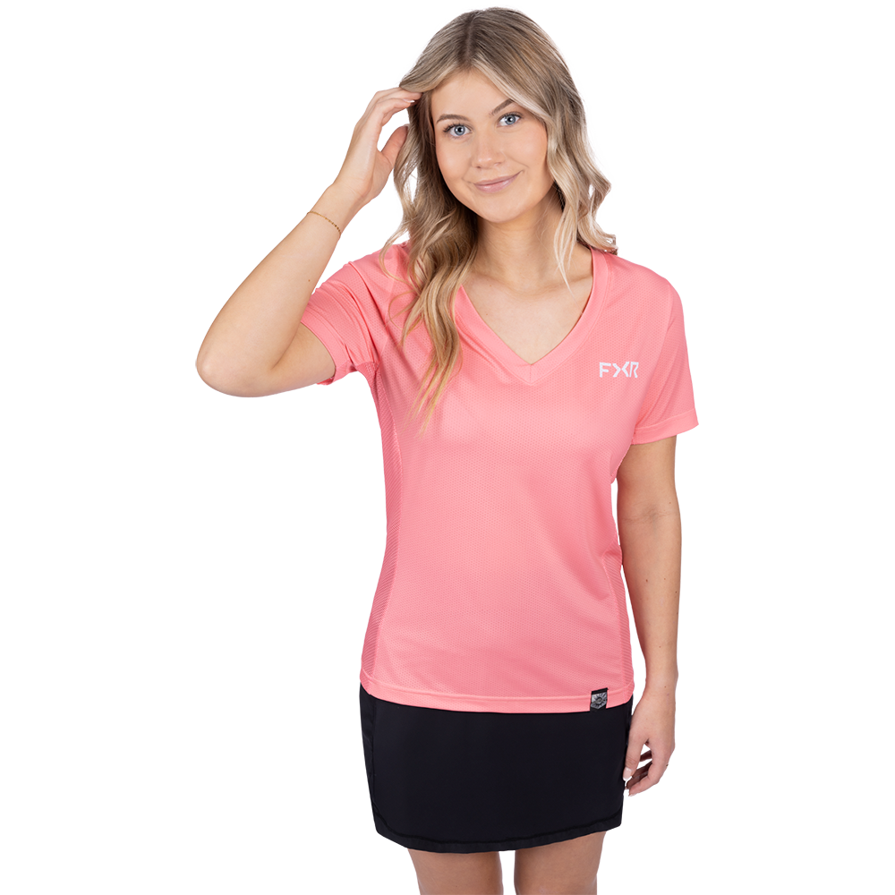  FXR Women&#39;s Rush Air UPF V-Neck T-Shirt