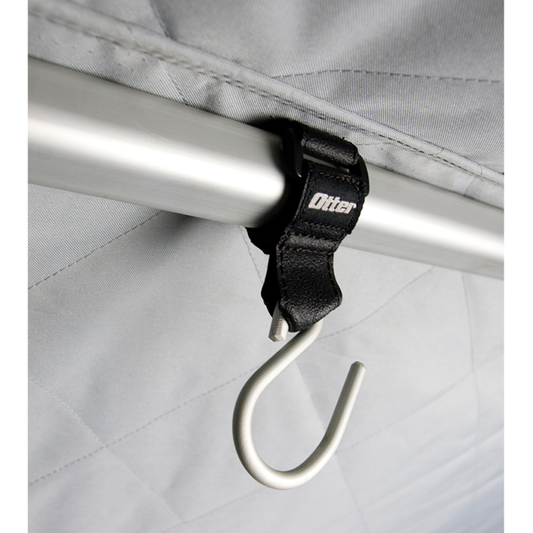 otter ice fishing rod holder Sled Patent Pending MADE IN USA * Bucket not included. Home built otter mods -