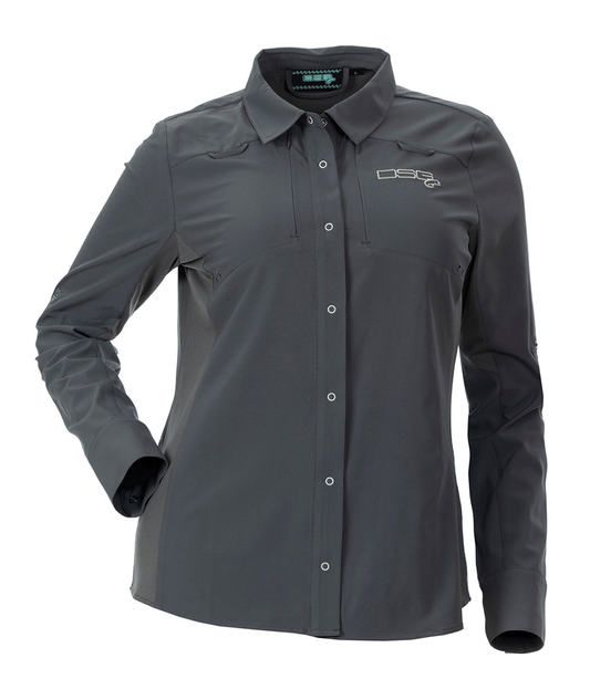 DSG Women's Victoria Snap-Up UPF Shirt - Slate