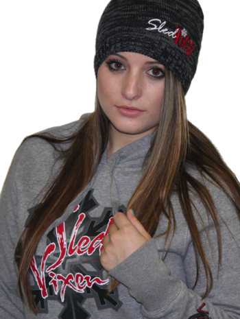 ORV SLED VIXEN - Vixen Storm Beanie Charcoal-Red