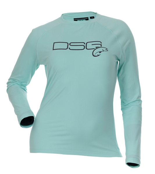 DSG Women's Solid UPF Shirt - Sun-Washed Aqua