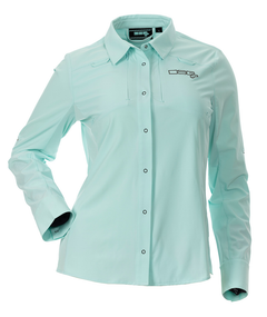DSG Women's Victoria Snap-Up UPF Shirt - Sun-Washed Aqua