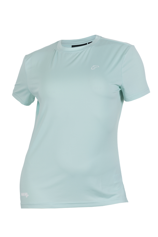 DSG Women's Solid UPF SS Shirt - Sun-Washed Aqua