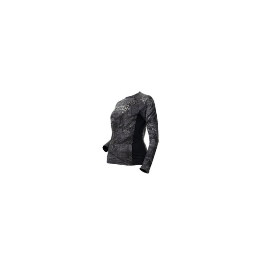 DSG Women's Sydney Long Sleeve Shirt-Realtree® Aspect Camo Charcoal/Black
